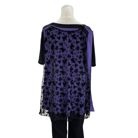 Halloween Spell On You Graphic Shirt 2XL Witch Cape Costume Top Goth Witchy - Picture 5 of 8